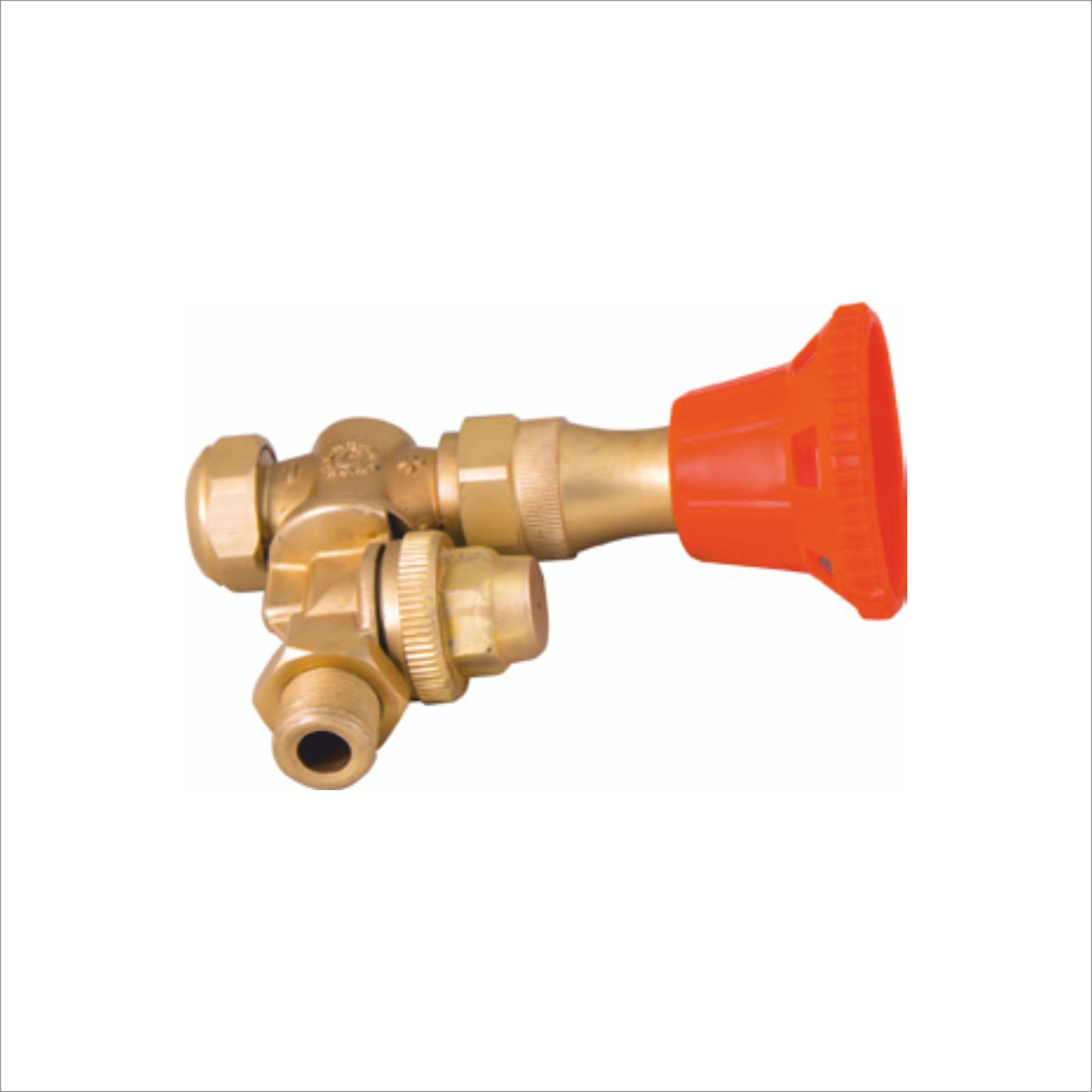 ADJUSTABLE BRASS NOZZLE 2 WAYS (WITH ANTIDRIP/WITH HUT)